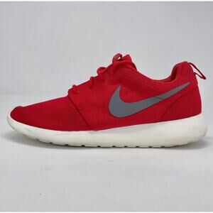 Nike Roshe One Mens Size 9 Sport Red Grey White Mesh Iconic Running Shoes